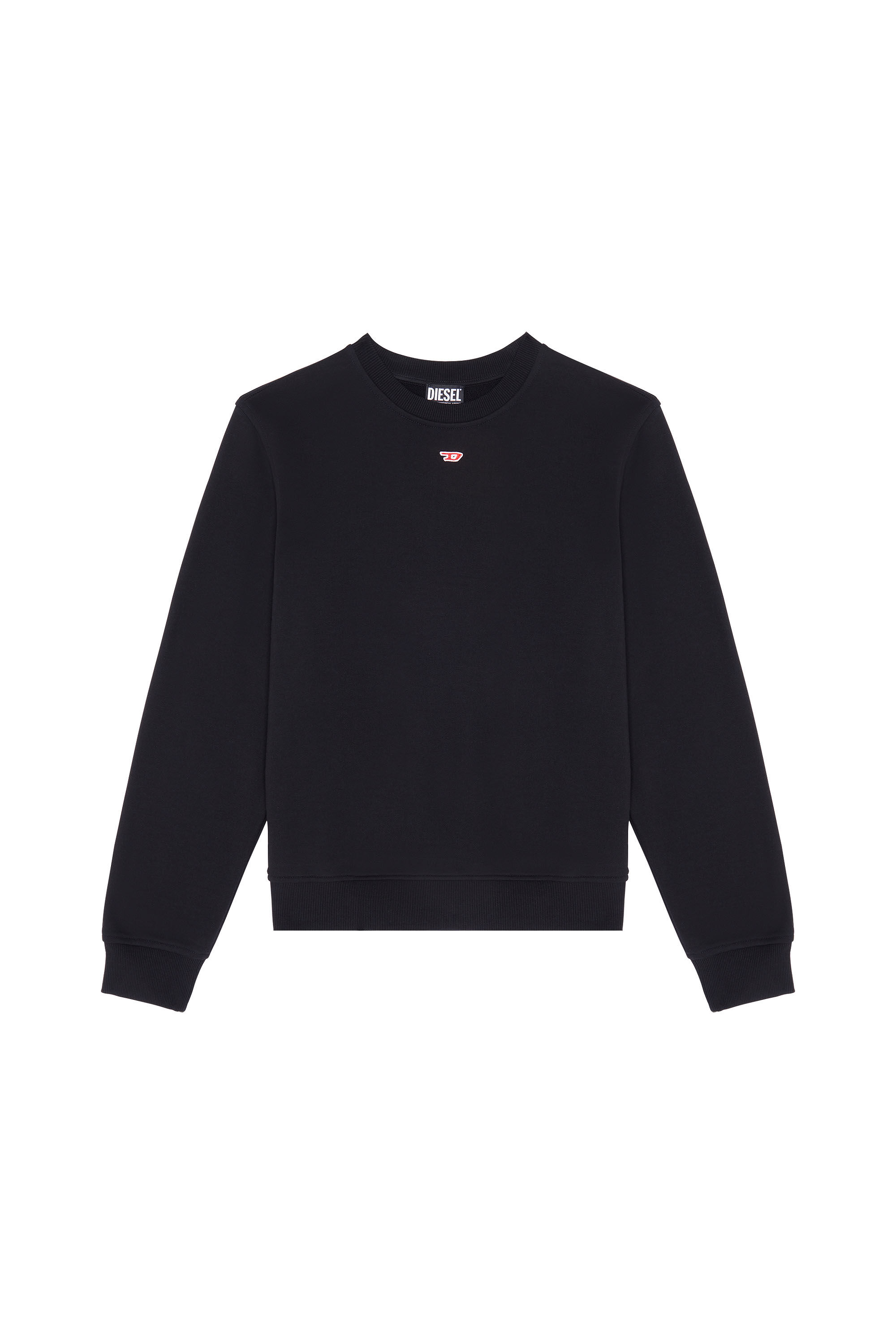 Diesel - S-GINN-D, Unisex's Sweatshirt with mini D patch in Black - 2