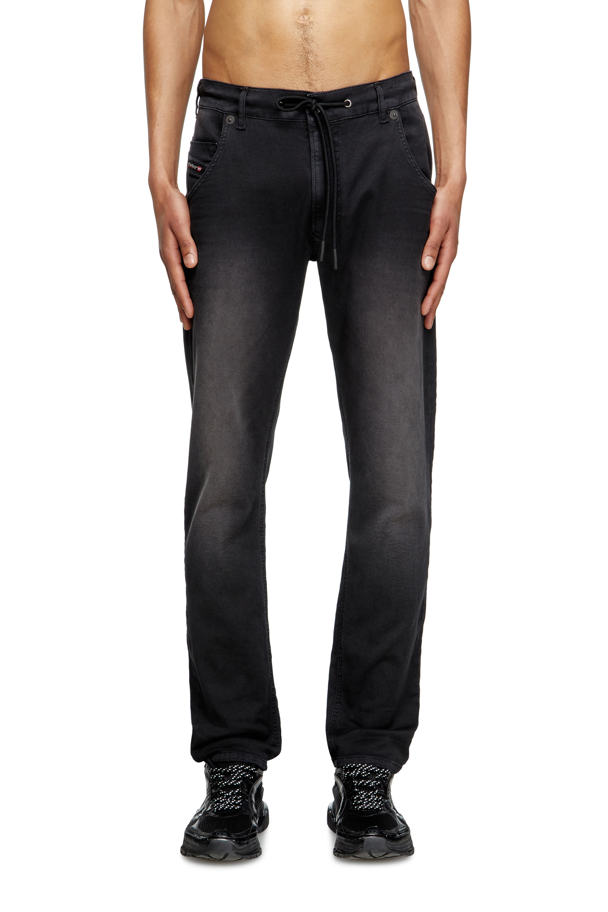 Diesel - Man's Regular 2030 D-Krooley Joggjeans® 0670M, Black/Dark grey - 2