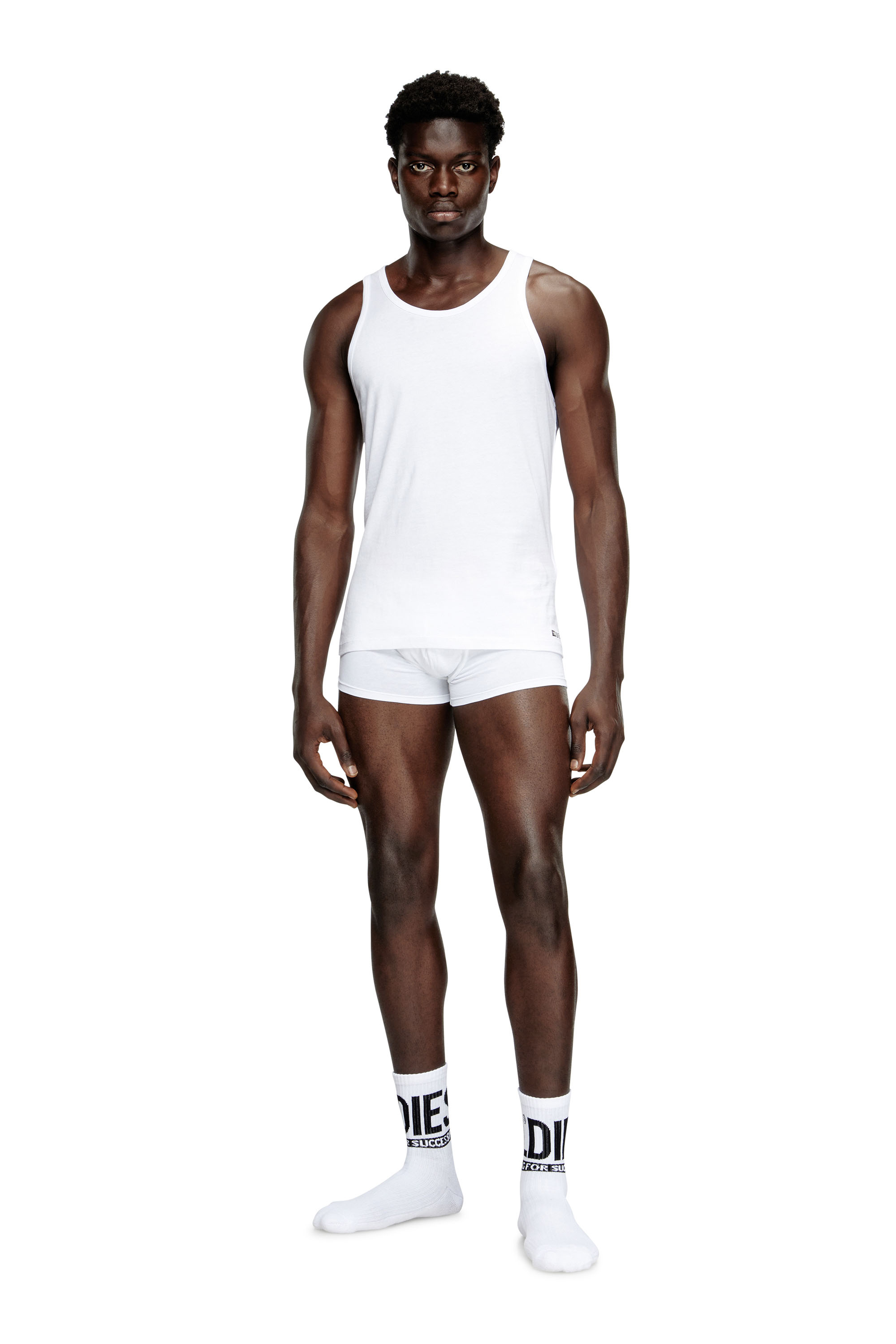 Diesel - WALTY-D-BOX-2PACK, Man's Two pack cotton tank vest in White - 2